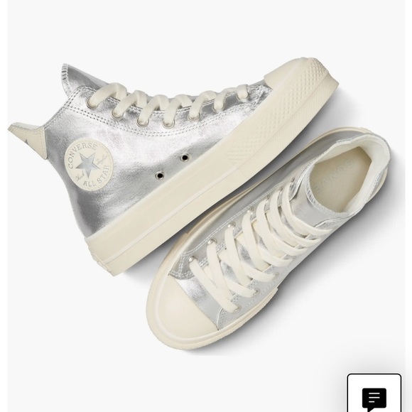 Converse Chuck Taylor All Star Lift Metallic High Top Platform Sneaker - Picture 2 of 11